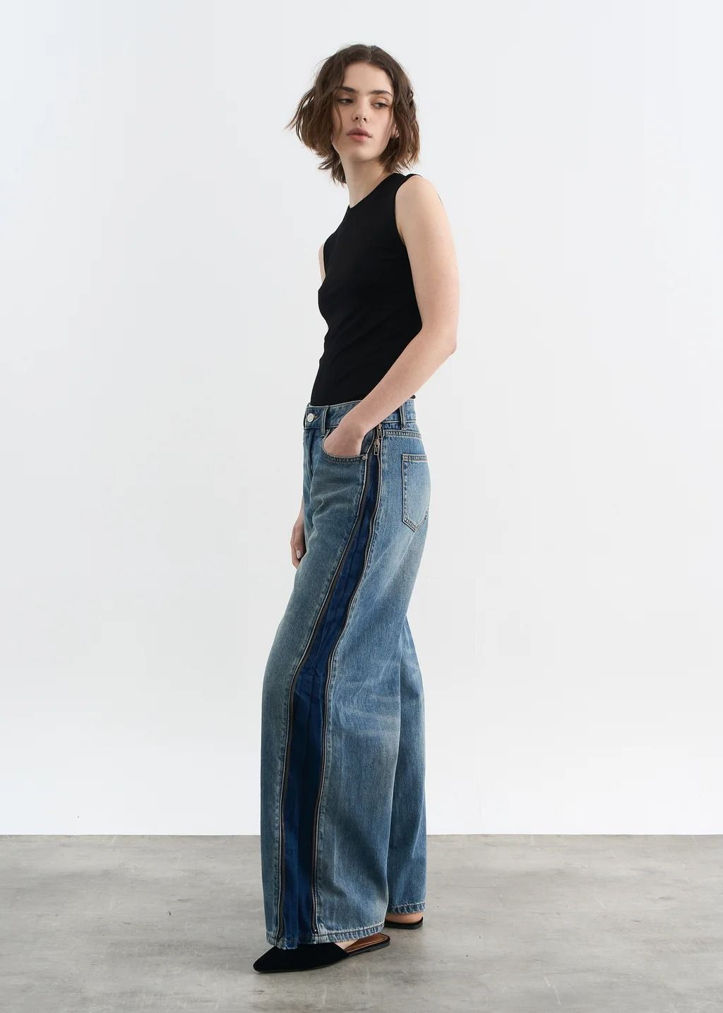Jeans con cierre