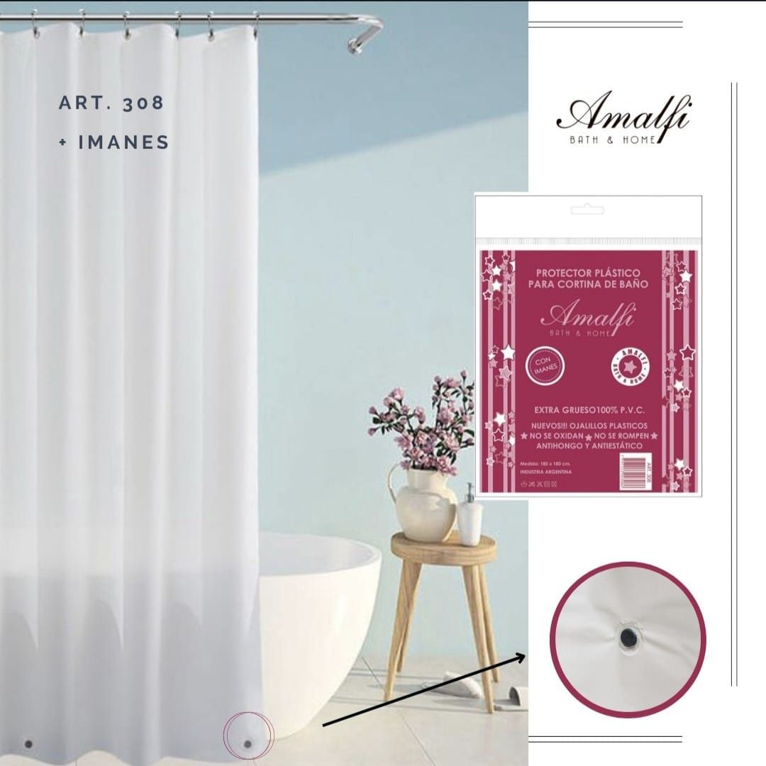 Protector para cortina de Baño