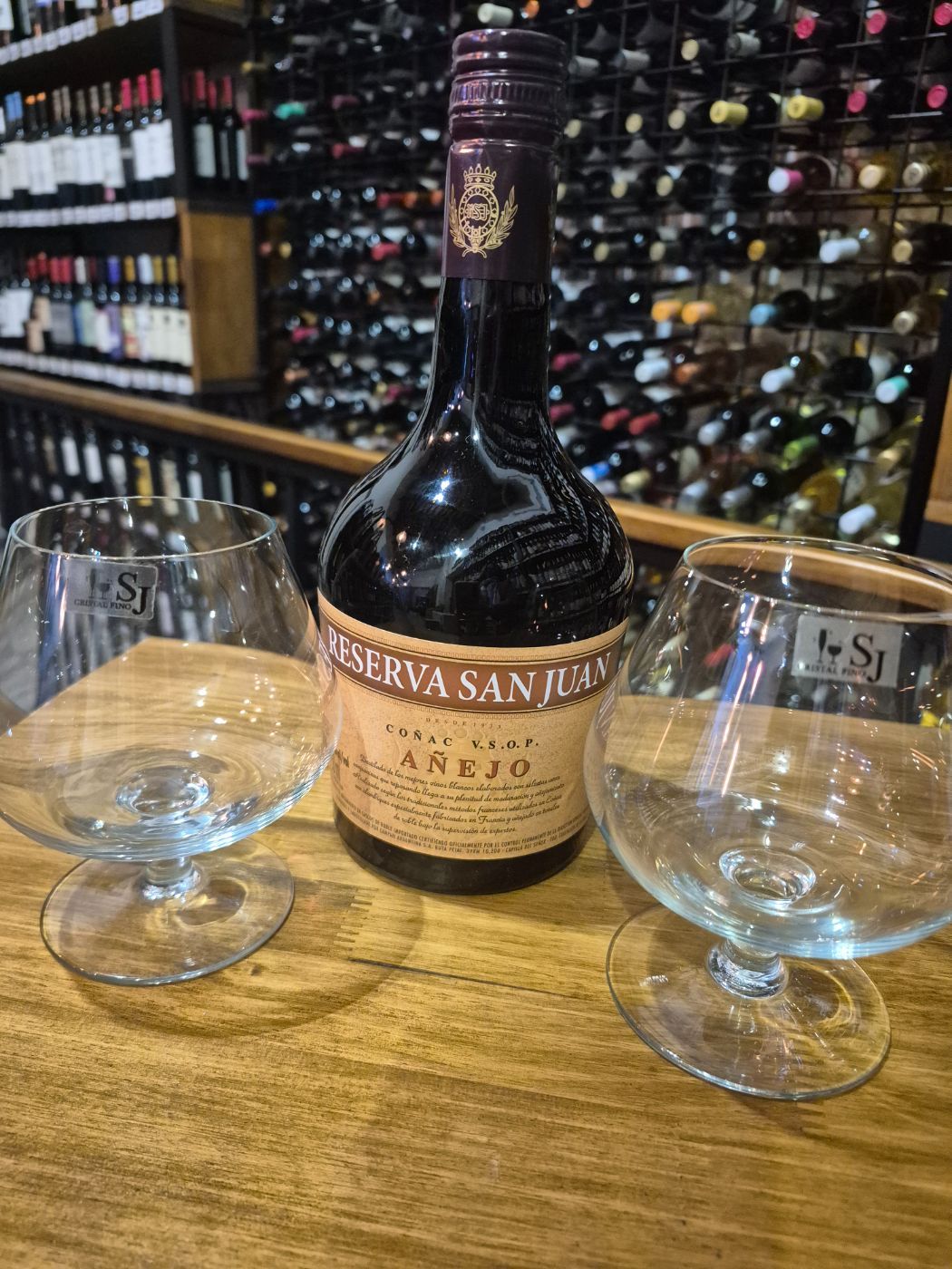 Coñac Añejo/ Vasos cristal