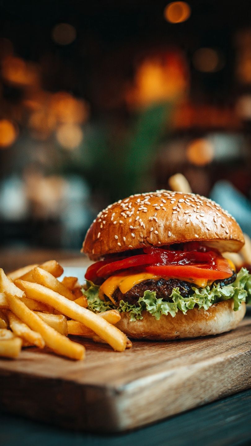 Hamburguesas con papas